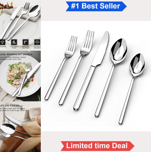 Piece silverware set for 6 - set,